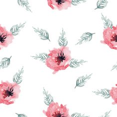 Watercolor flower pattern N116