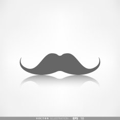 Hipster moustaches icon N4