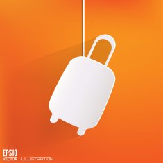 Traveling bag icon