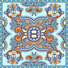 Traditional ornamental floral paisley bandanna N590