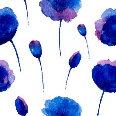 Seamless pattern with poppies N4