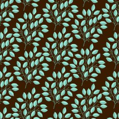Natural seamless pattern with branches of leaves N2