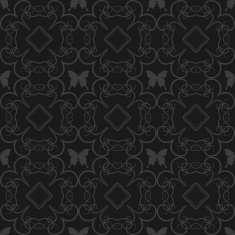 Retro Wallpaper Design Template Black 9