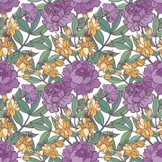 Cute floral seamless pattern background N5