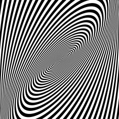 Pattern with optical illusion Black and white background N4