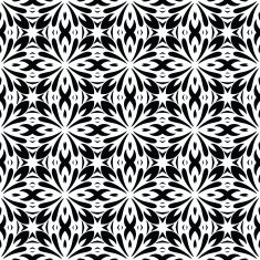 Seamless circle vintage flower pattern N15