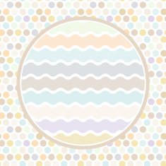 Design cards circle for your text Polka dot background pattern