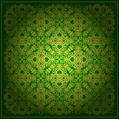 Abstract green vector baroque background