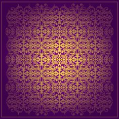 Abstract purple vector baroque background
