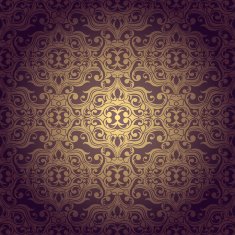 Abstrac seamless flowers baroque background