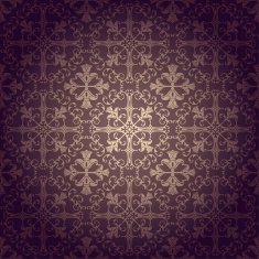 Seamless flowers baroque background