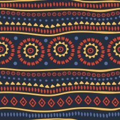 Colorful ethnic striped pattern