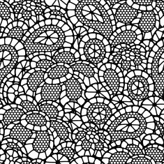 Seamless vintage fashion lace pattern with abstract flowers N6