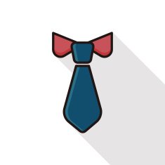 tie line icon with long shadow