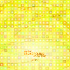 Abstract yellow background with geometric elements Vector illus