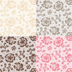 Seamless lace pattern flower vintage vector background N6