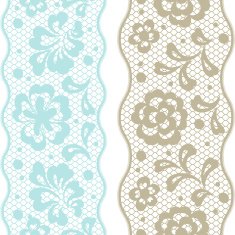 Seamless lace pattern flower vintage vector background N7