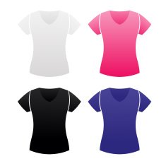 T-shirt blouse vector templates