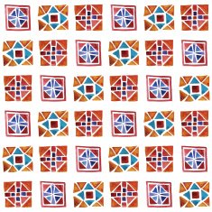 Vector Seamless Background with Watercolor Geometric Pattern N2