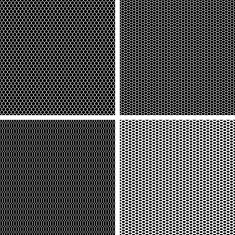 Old lace background set of 4 seamless pattern Vector texture