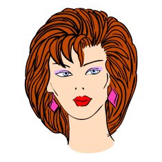 woman's face N18