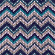 Seamless geometric spokes knitted pattern