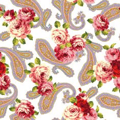 Rose paisley pattern N5
