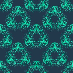 Abstract vintage seamless damask pattern N35