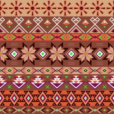 Ethnic striped seamless pattern N6