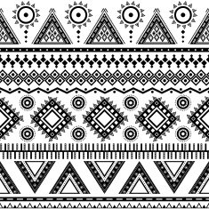 Tribal aztec seamless pattern N52