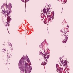 fingerprint pattern from the of leaves painted in watercolor N2