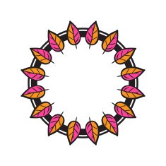 Tribal floral wreath N5