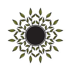 Tribal floral wreath N8