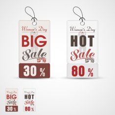 Tag or label for International Women's Day celebration N2