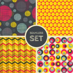 Vector set of four seamless background N11