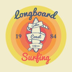 California surf illustration vectors t-shirt graphics N2