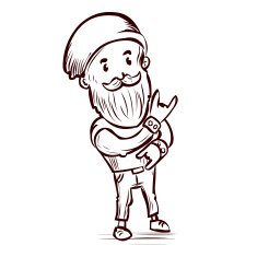 Hand drawn hipster Vector cartoon illustration N8
