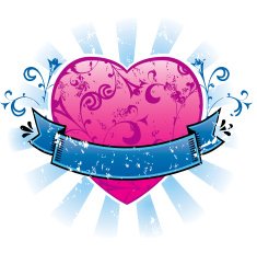 Grunge Heart Banner