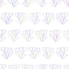 Seamless pattern with tulips N4