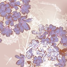 Floral background with flowers N3