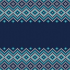 Knitted Sweater Design Seamless Pattern N14
