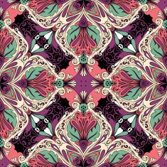 Seamless Abstract Kaleidoscope Pattern (Vector) N8