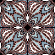 Seamless Abstract Kaleidoscope Pattern (Vector) N9