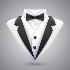 Triangle jacket with a bow tie N2