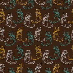 ornate cats pattern