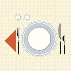 Table setting in modern style 6