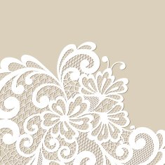 Black vector lace corner N6