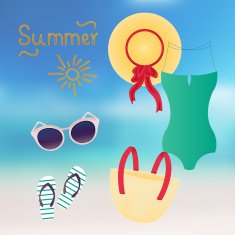 Fashion set of summer clothes N2