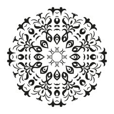 Abstract contour pattern