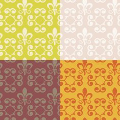Set of seamless vintage patterns N39